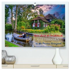 Reise durch die Niederlande - Giethoorn in der Provinz Overijssel (hochwertiger Premium Wandkalender 2025 DIN A2 quer), Kunstdruck in Hochglanz - Calvendo;Roder, Peter