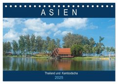 Asien - Thailand und Kambodscha (Tischkalender 2025 DIN A5 quer), CALVENDO Monatskalender