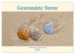 Gestrandete Steine (Wandkalender 2025 DIN A2 quer), CALVENDO Monatskalender