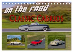 on the road Classic Cabrios (Tischkalender 2025 DIN A5 quer), CALVENDO Monatskalender