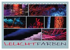 Leuchtfarben (Tischkalender 2025 DIN A5 quer), CALVENDO Monatskalender