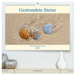 Gestrandete Steine (hochwertiger Premium Wandkalender 2025 DIN A2 quer), Kunstdruck in Hochglanz