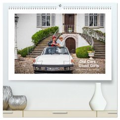 Old Cars - Good Girls (colour) (hochwertiger Premium Wandkalender 2025 DIN A2 quer), Kunstdruck in Hochglanz