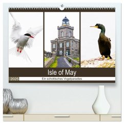 Isle of May - Ein schottisches Vogelparadies (hochwertiger Premium Wandkalender 2025 DIN A2 quer), Kunstdruck in Hochglanz - Calvendo;Webeler, Janita