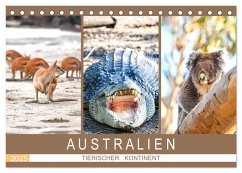 Australien, tierischer Kontinent (Tischkalender 2025 DIN A5 quer), CALVENDO Monatskalender