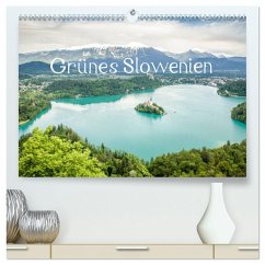 Grünes Slowenien (hochwertiger Premium Wandkalender 2025 DIN A2 quer), Kunstdruck in Hochglanz