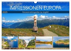 Impressionen Europa, Panoramafotografien by VogtArt (Wandkalender 2025 DIN A3 quer), CALVENDO Monatskalender