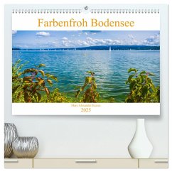 Farbenfroh Bodensee (hochwertiger Premium Wandkalender 2025 DIN A2 quer), Kunstdruck in Hochglanz