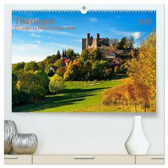 Thüringen Freistaat in Deutschlands Mitte (hochwertiger Premium Wandkalender 2025 DIN A2 quer), Kunstdruck in Hochglanz