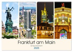 Frankfurt am Main - fotografische Impressionen bei Tag und bei Nacht (Wandkalender 2025 DIN A2 quer), CALVENDO Monatskalender