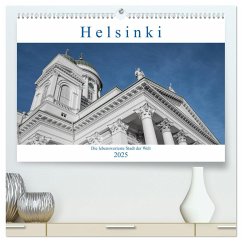 Helsinki - Die lebenswerteste Stadt der Welt (hochwertiger Premium Wandkalender 2025 DIN A2 quer), Kunstdruck in Hochglanz