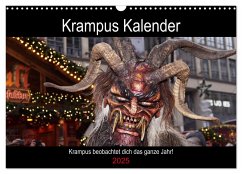 Krampus Kalender 2025 (Wandkalender 2025 DIN A3 quer), CALVENDO Monatskalender