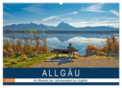 ALLGÄU, im Wandel der Jahreszeiten. (Wandkalender 2025 DIN A2 quer), CALVENDO Monatskalender