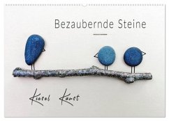 Bezaubernde Steine - Kieselkunst (Wandkalender 2025 DIN A2 quer), CALVENDO Monatskalender