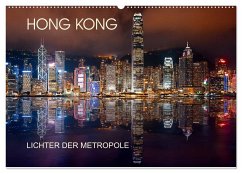 Hong Kong Citylights (Wandkalender 2025 DIN A2 quer), CALVENDO Monatskalender