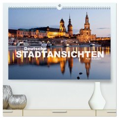 Deutsche Stadtansichten (hochwertiger Premium Wandkalender 2025 DIN A2 quer), Kunstdruck in Hochglanz
