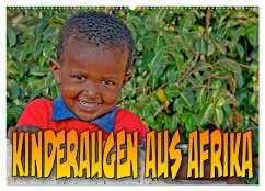 Kinderaugen aus Afrika (Wandkalender 2025 DIN A2 quer), CALVENDO Monatskalender