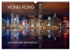 Hong Kong Citylights (Wandkalender 2025 DIN A3 quer), CALVENDO Monatskalender