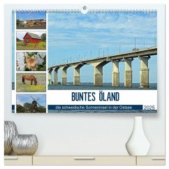 BUNTES ÖLAND (hochwertiger Premium Wandkalender 2025 DIN A2 quer), Kunstdruck in Hochglanz