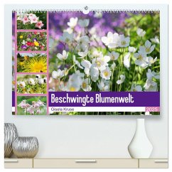 Beschwingte Blumenwelt (hochwertiger Premium Wandkalender 2025 DIN A2 quer), Kunstdruck in Hochglanz