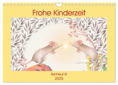 Frohe Kinderzeit (Wandkalender 2025 DIN A4 quer), CALVENDO Monatskalender - Calvendo;Bonheur18