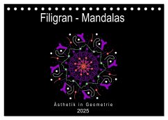 Filigran - Mandalas (Tischkalender 2025 DIN A5 quer), CALVENDO Monatskalender - Calvendo;Zapf, Gabi