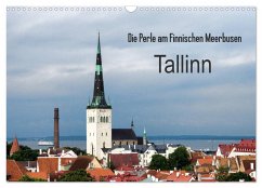 Die Perle am Finnischen Meerbusen Tallinn (Wandkalender 2025 DIN A3 quer), CALVENDO Monatskalender