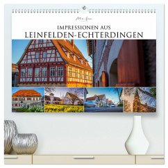 Impressionen aus Leinfelden-Echterdingen 2025 (hochwertiger Premium Wandkalender 2025 DIN A2 quer), Kunstdruck in Hochglanz