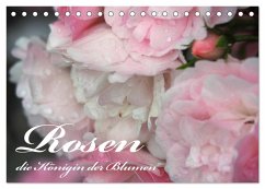 Rosen, die Königin der Blumen (Tischkalender 2025 DIN A5 quer), CALVENDO Monatskalender - Calvendo;VogtArt