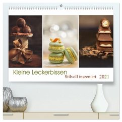 Kleine Leckerbissen - Stilvoll inszeniert (hochwertiger Premium Wandkalender 2025 DIN A2 quer), Kunstdruck in Hochglanz