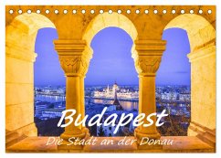 Budapest - Die Stadt an der Donau (Tischkalender 2025 DIN A5 quer), CALVENDO Monatskalender - Calvendo;Hackstein, Bettina