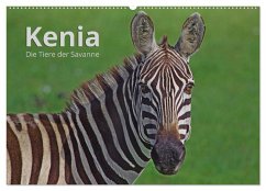 Kenia - Die Tiere der Savanne (Wandkalender 2025 DIN A2 quer), CALVENDO Monatskalender