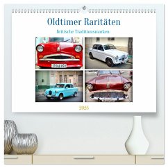 Oldtimer Raritäten - Britische Traditionsmarken (hochwertiger Premium Wandkalender 2025 DIN A2 quer), Kunstdruck in Hochglanz