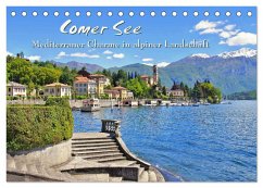 Comer See - Mediterraner Charme in alpiner Landschaft (Tischkalender 2025 DIN A5 quer), CALVENDO Monatskalender