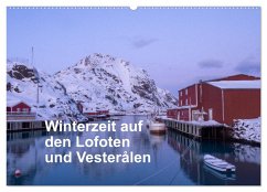 Winterzeit auf den Lofoten und Vesterålen (Wandkalender 2025 DIN A2 quer), CALVENDO Monatskalender