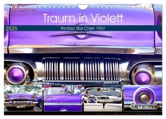 Traum in Violett - Pontiac Star Chief 1957 (Wandkalender 2025 DIN A4 quer), CALVENDO Monatskalender