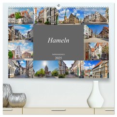 Hameln Stadtansichten (hochwertiger Premium Wandkalender 2025 DIN A2 quer), Kunstdruck in Hochglanz - Calvendo;Meutzner, Dirk