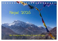 NEPAL - rund um die Annapurna (Tischkalender 2025 DIN A5 quer), CALVENDO Monatskalender