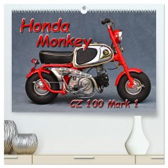 Honda Monkey CZ Mark 1 (hochwertiger Premium Wandkalender 2025 DIN A2 quer), Kunstdruck in Hochglanz