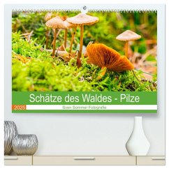 Schätze des Waldes - Pilze (hochwertiger Premium Wandkalender 2025 DIN A2 quer), Kunstdruck in Hochglanz - Calvendo;Sommer Fotografie, Sven