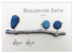 Bezaubernde Steine - Kieselkunst (Wandkalender 2025 DIN A3 quer), CALVENDO Monatskalender