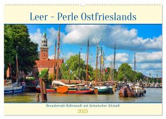 Leer - Perle Ostfrieslands (Wandkalender 2025 DIN A2 quer), CALVENDO Monatskalender - Calvendo;Kleemann, Claudia