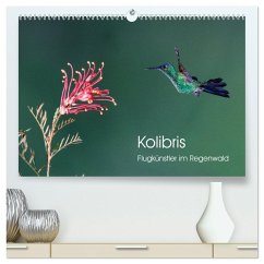 Kolibris - Flugkünstler im Regenwald (hochwertiger Premium Wandkalender 2025 DIN A2 quer), Kunstdruck in Hochglanz