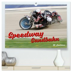 Speedway Sandbahn (hochwertiger Premium Wandkalender 2025 DIN A2 quer), Kunstdruck in Hochglanz - Calvendo;Landsherr, Uli