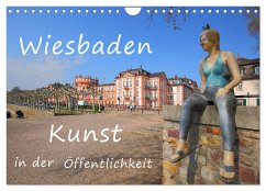 Wiesbaden Kunst in der Öffentlichkeit (Wandkalender 2025 DIN A4 quer), CALVENDO Monatskalender