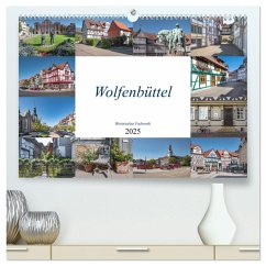 Wolfenbüttel - Historisches Fachwerk (hochwertiger Premium Wandkalender 2025 DIN A2 quer), Kunstdruck in Hochglanz