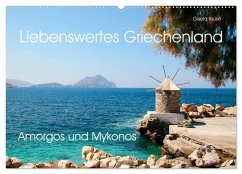 Liebenswertes Griechenland Amorgos und Mykonos (Wandkalender 2025 DIN A2 quer), CALVENDO Monatskalender