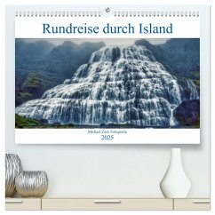 Eine Rundreise durch Island (hochwertiger Premium Wandkalender 2025 DIN A2 quer), Kunstdruck in Hochglanz