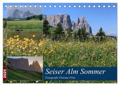 Seiser Alm Sommer (Tischkalender 2025 DIN A5 quer), CALVENDO Monatskalender