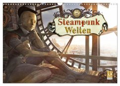 Steampunk Welten (Wandkalender 2025 DIN A3 quer), CALVENDO Monatskalender